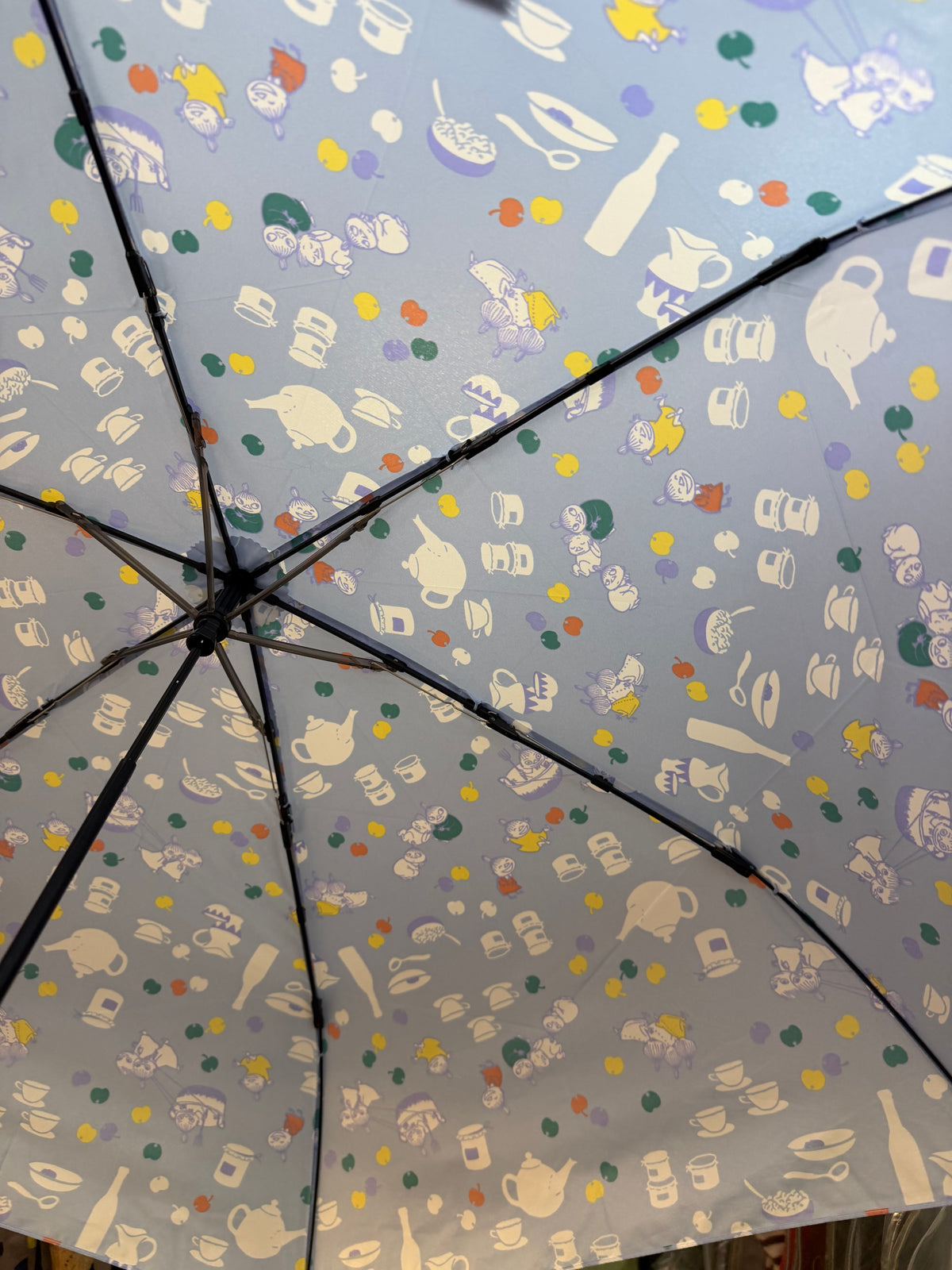Ogawa Little My Light Blue Rain/Sun Folding Umbrella, 90% UV Cut