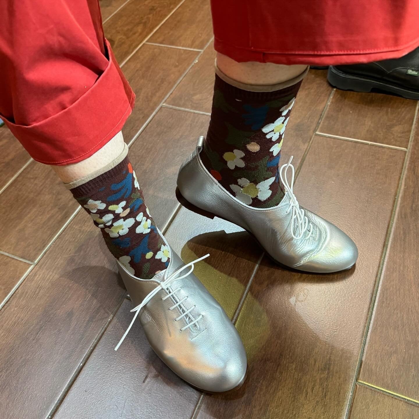Recipe Silver Leather Shoes, size 25cm only , made in Japan