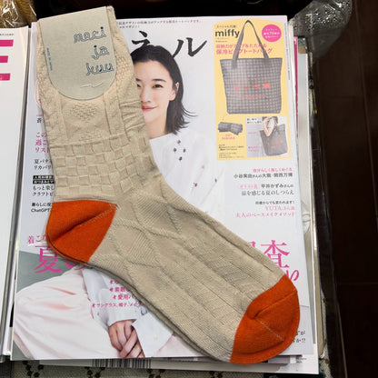 Meri ja Kuu Cotton Wool Socks, 4 Colors, made in Japan