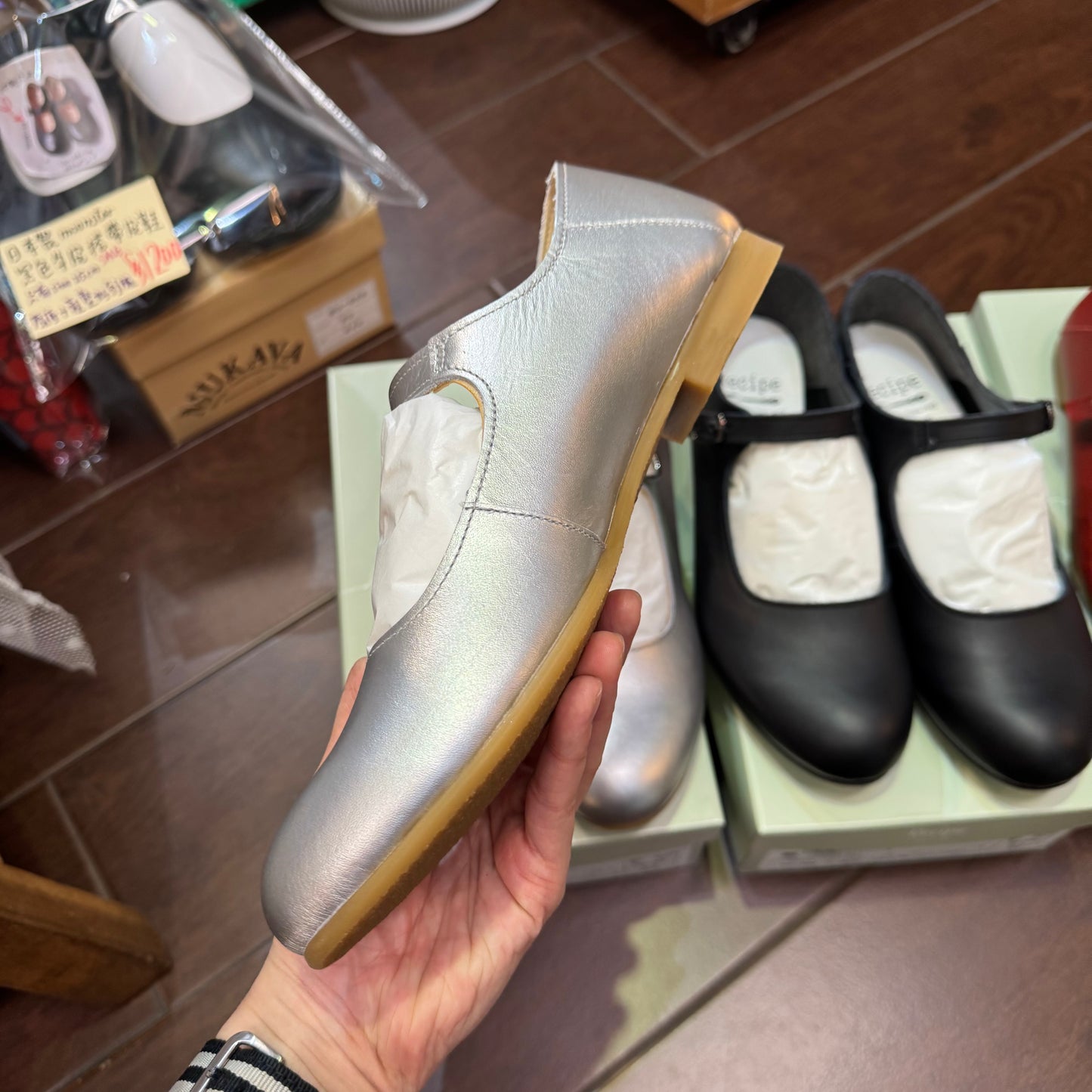 Recipe Mary Jane Leather Shoes, 3 Colors, made in Japan