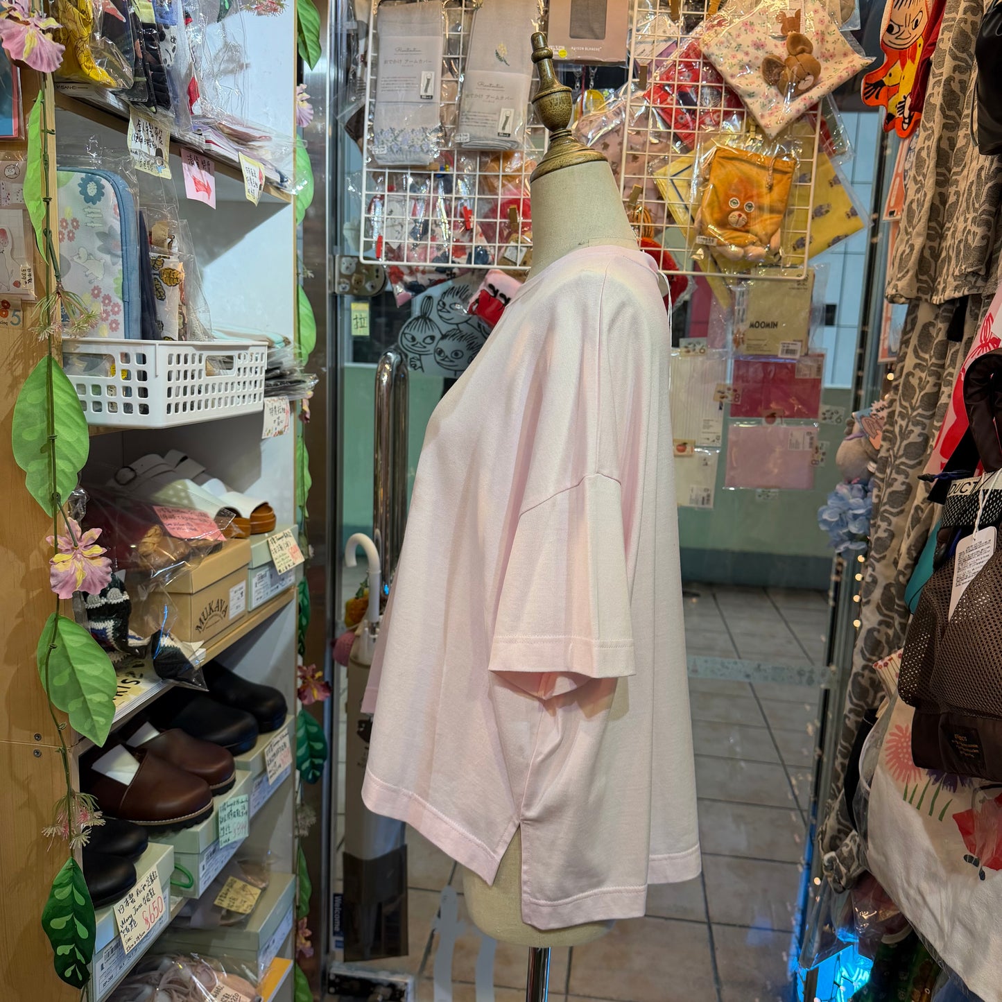 D/d Pink Cotton T-shirt, made in Japan