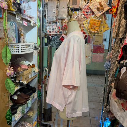 D/d Pink Cotton T-shirt, made in Japan