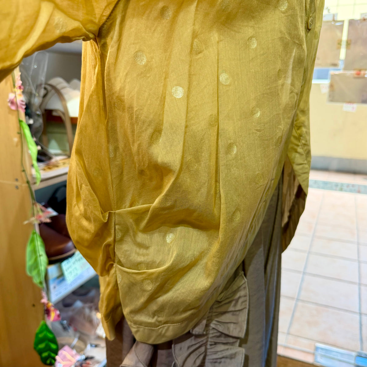 Sale- Ichi Carmel Polka Shirt, made in Vietnam