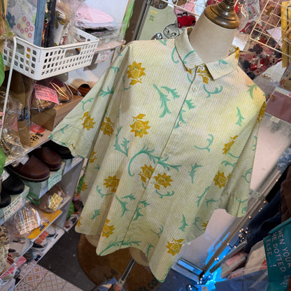 VM Floral Striped Shirt, made in Japan