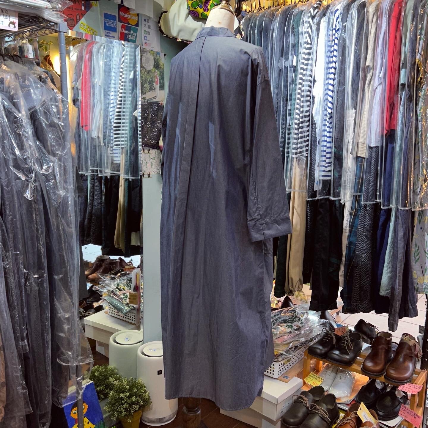 EXTRA20- Nouvelles du paradis Charcoal Dress, made in Japan