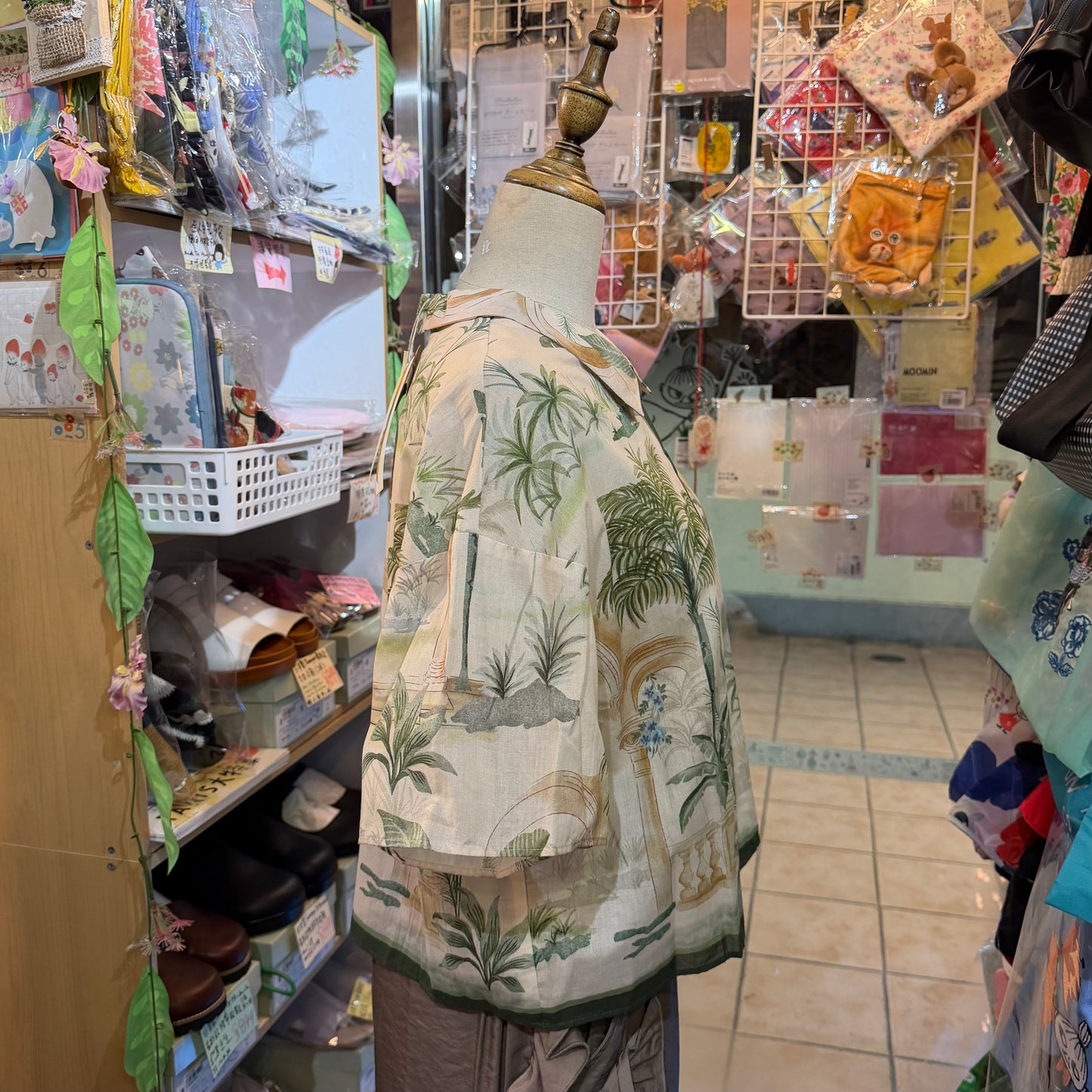 Bon Vieux Temps X Deveaux Summer Print Shirt, made in Japan