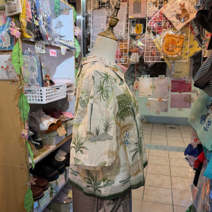 Bon Vieux Temps X Deveaux Summer Print Shirt, made in Japan
