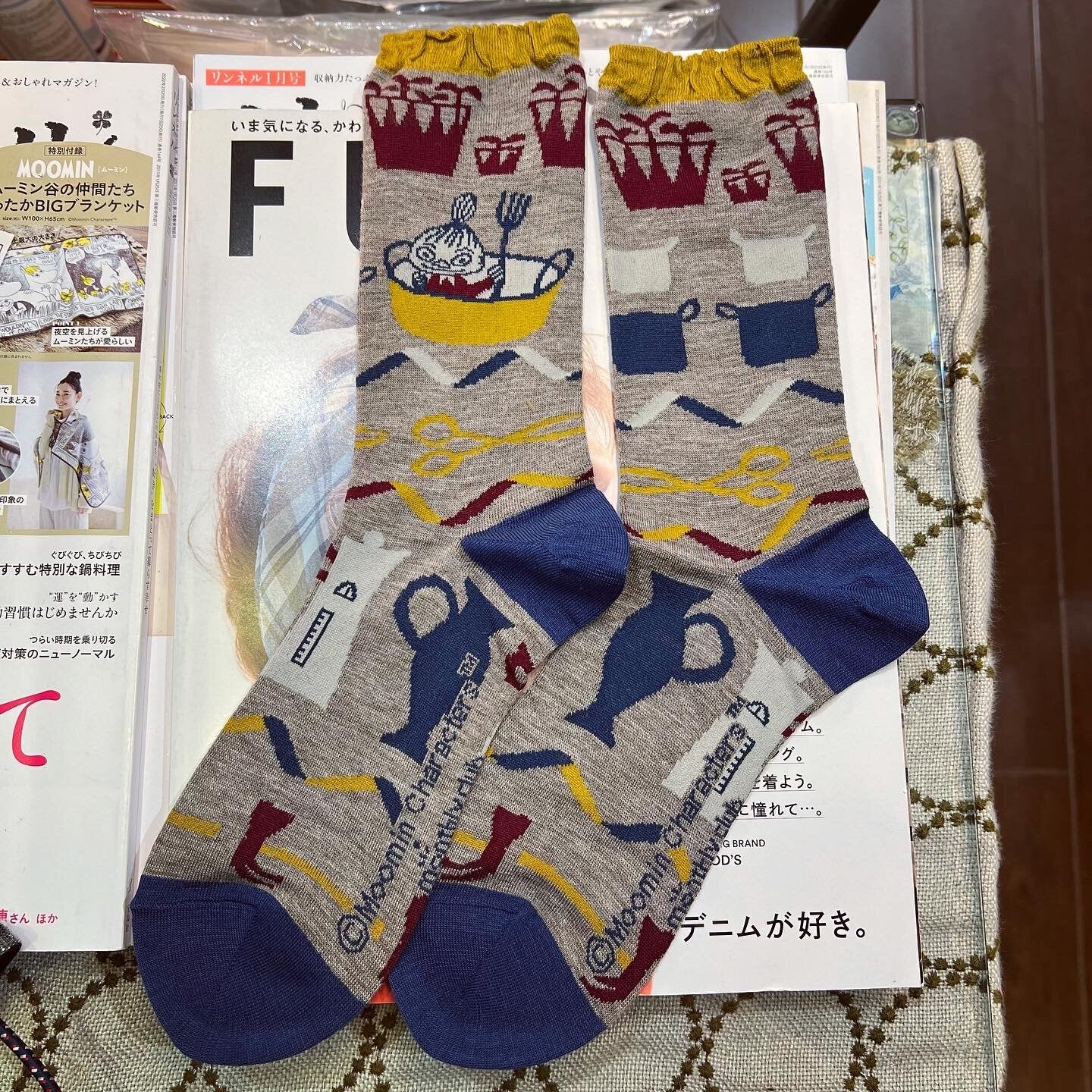 Sale- Moomin and Little My Socks, 4 Patterns, made in Japan