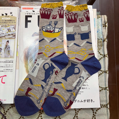 Sale- Moomin and Little My Socks, 4 Patterns, made in Japan