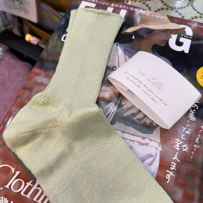 en lille Linen Socks, 4 Colors, made in Japan