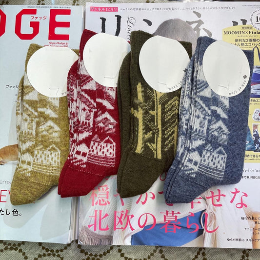 $99 only- Meri ja kuu Wool Socks, made in Japan, 4 Colors