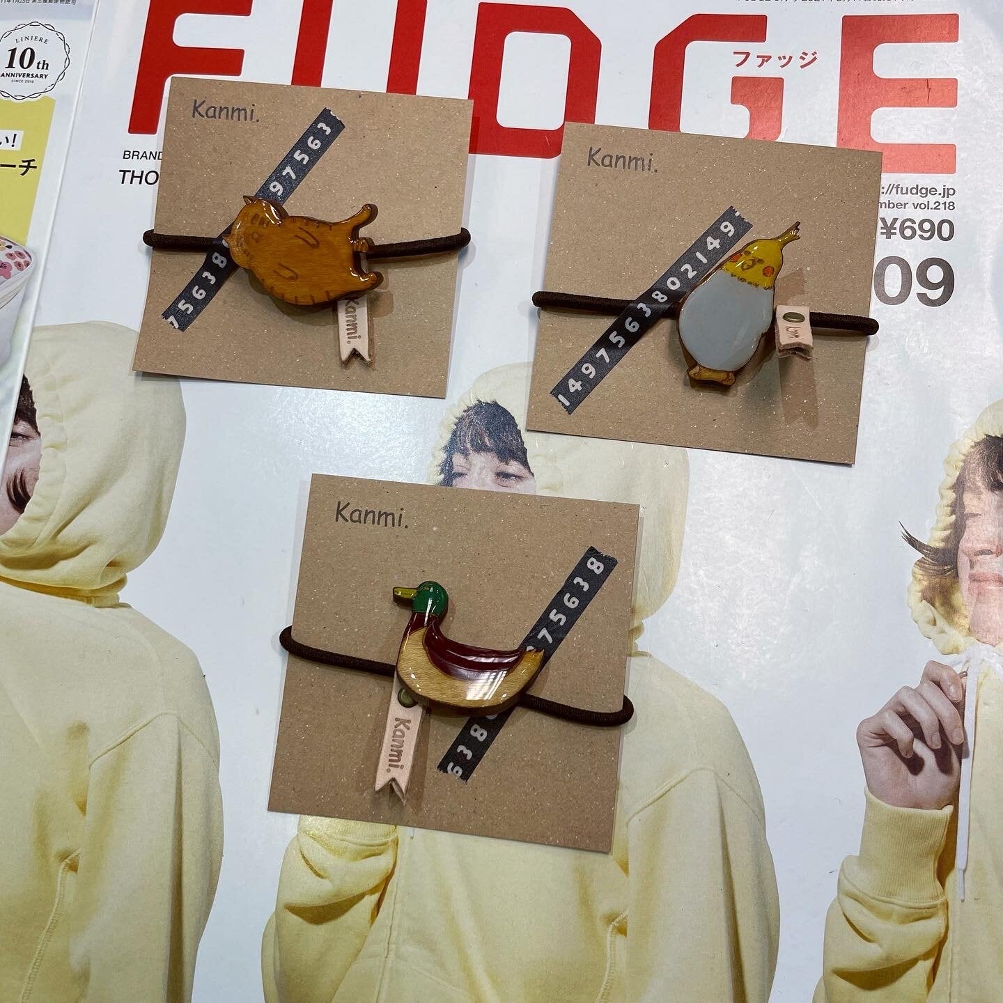Sale- Kanmi Wooden Hair Bands, 3 Patterns, made in Japan