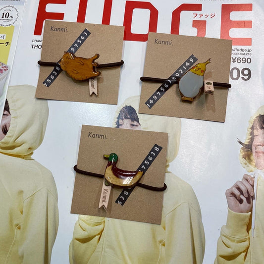 Sale- Kanmi Wooden Hair Bands, 3 Patterns, made in Japan