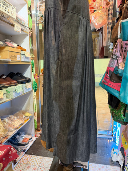 Denier 6oz Black Denim Dress, made in Japan