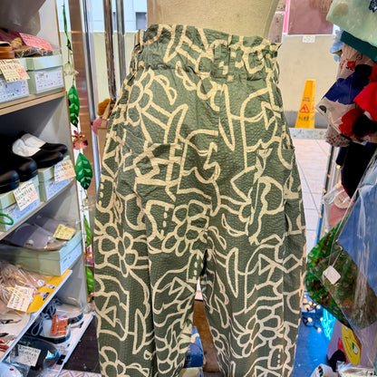 Tumugu Original Print Floral Cotton Pants, 2 Colors