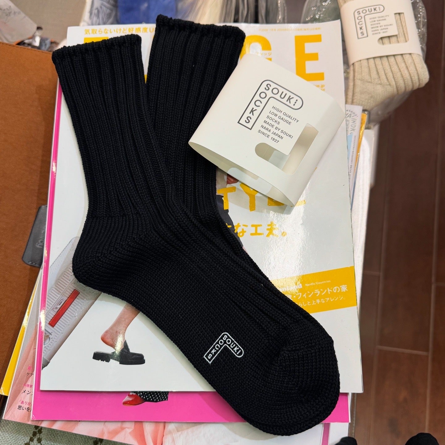 Souki Cotton Socks, 2 Colors, made in Japan