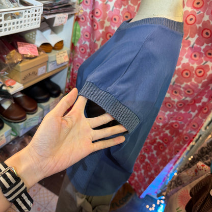 Sale- Munich Blue Blouse, made in Japan