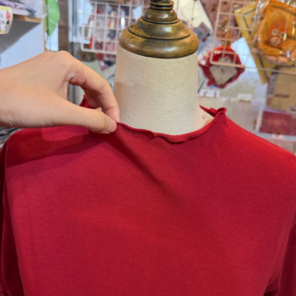 Diaries Frill Collar Cotton Super Soft Blouse,  2 Colors , made in Japan
