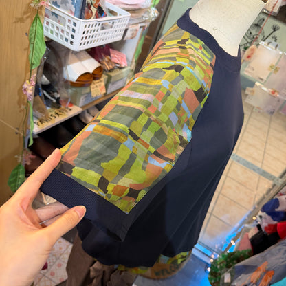 Garance et VoLette Camouflage X Navy Sweatshirt