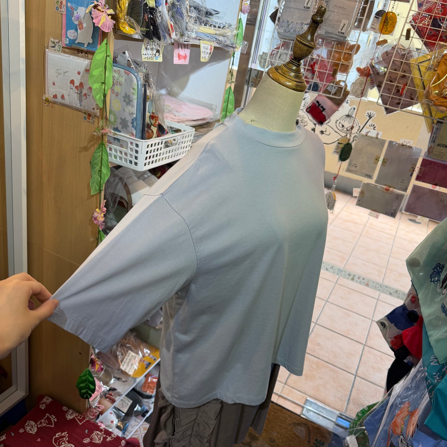 Laiterie Light Blue T-shirt, made in Japan