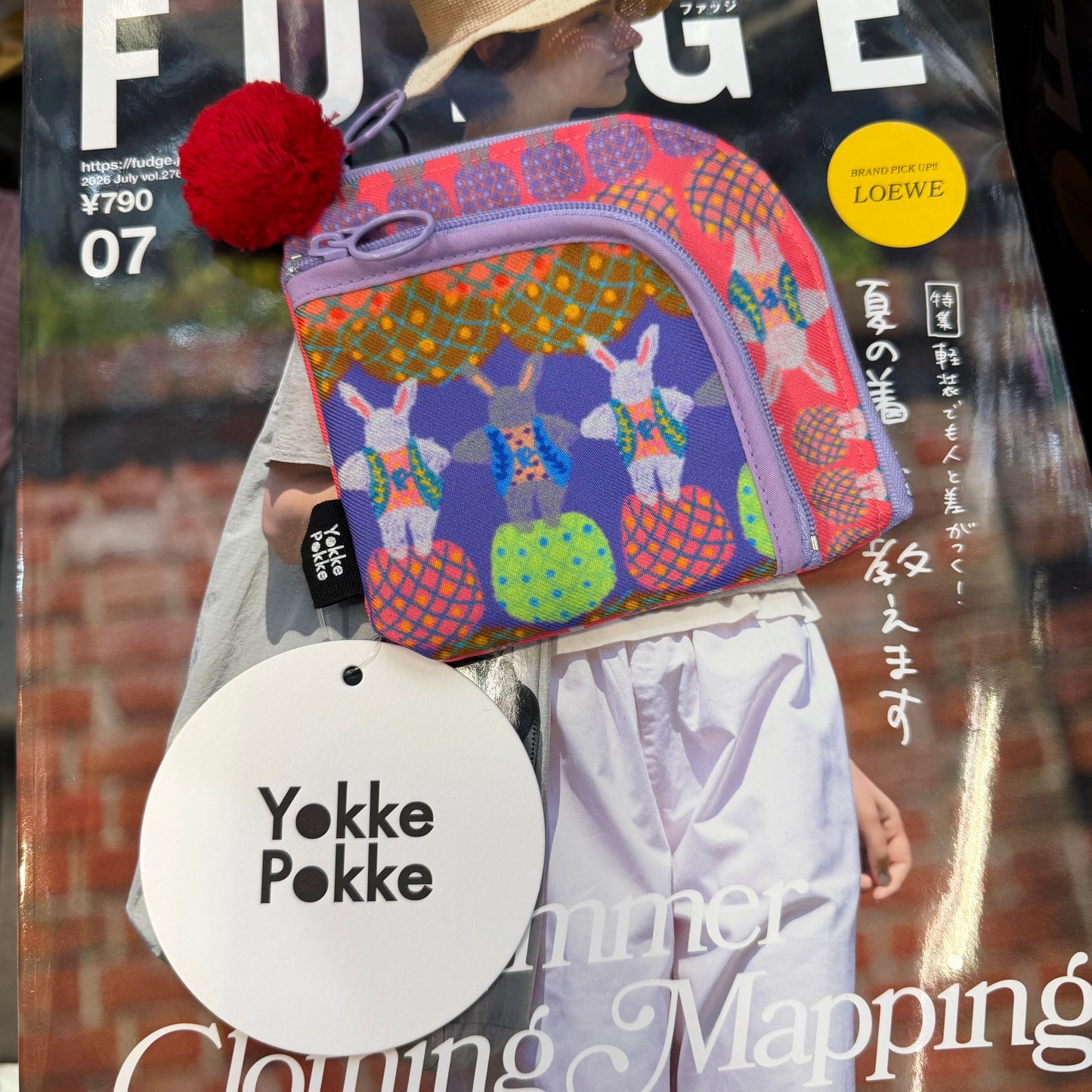 Yokke Pokke Rabbits Pouch, Mini Wallet, made in Japan