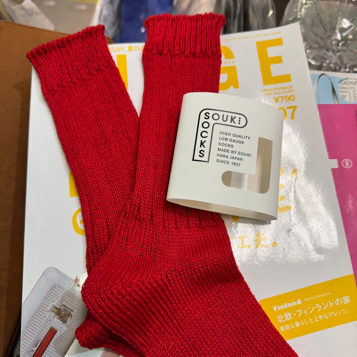 Souki Linen Long Socks, 2 Colors, made in japan