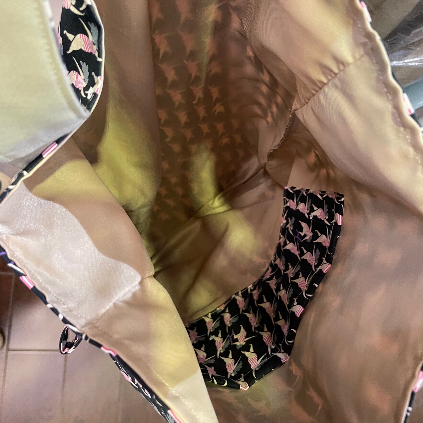 Handmade Dancing Tote Bag, Fabric from Japan