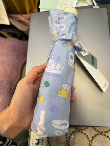 Ogawa Little My Light Blue Rain/Sun Folding Umbrella, 90% UV Cut