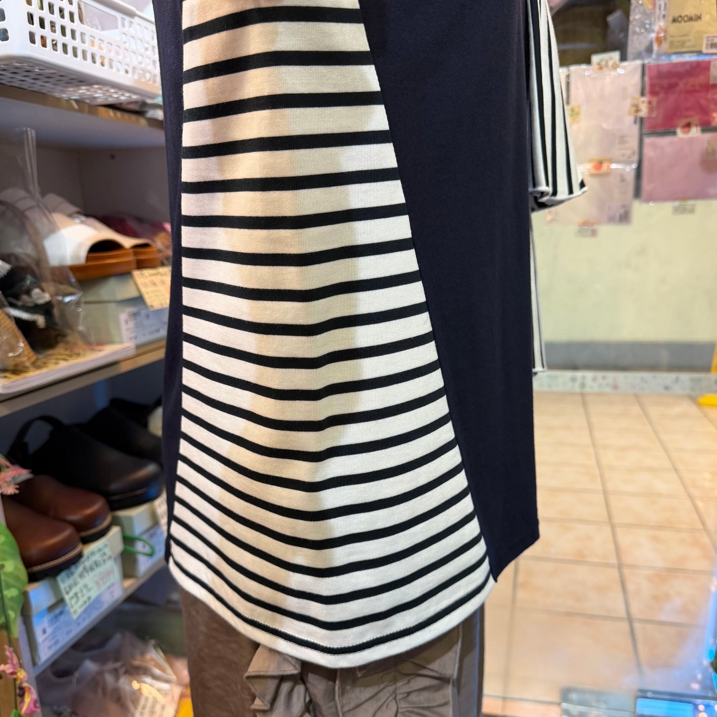 Marechal Terre Navy Striped Sweatshirt, made in Japan
