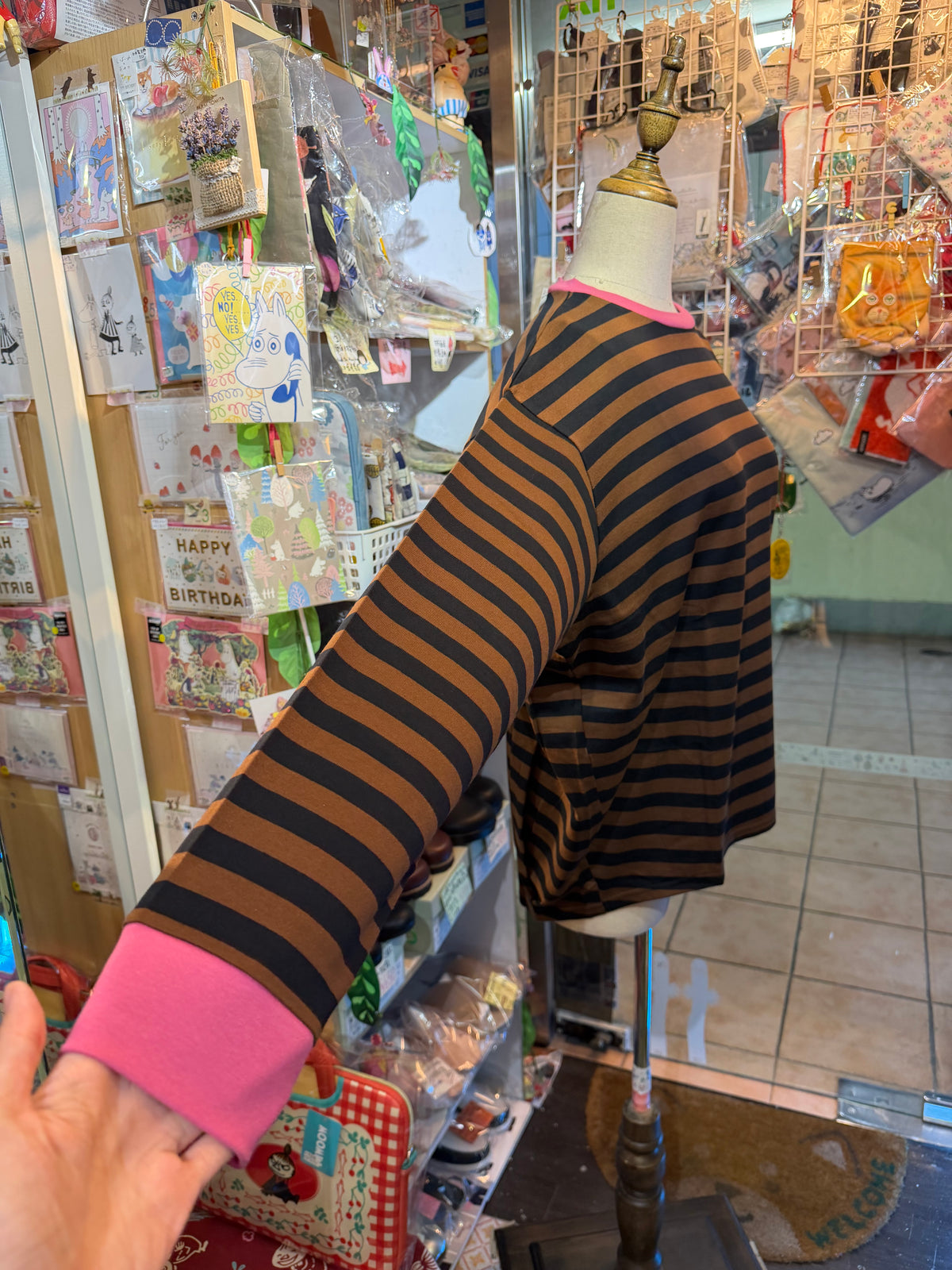 Diaries Striped Long T-shirts 2 Colors, made in Japan