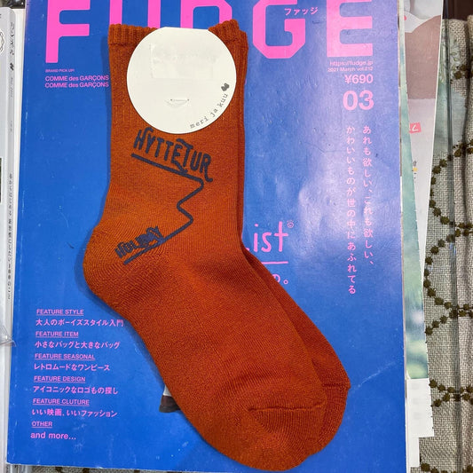 $99 only- Meri ja kuu Orange Socks, made in Japan
