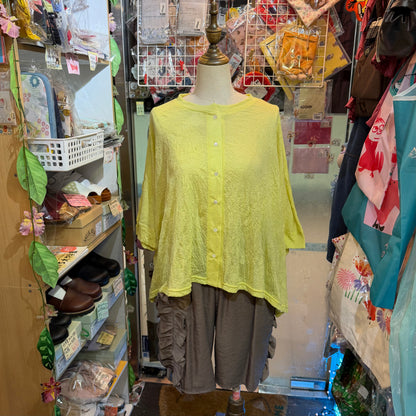 Nachukara Yellow Blouse, made in Japan