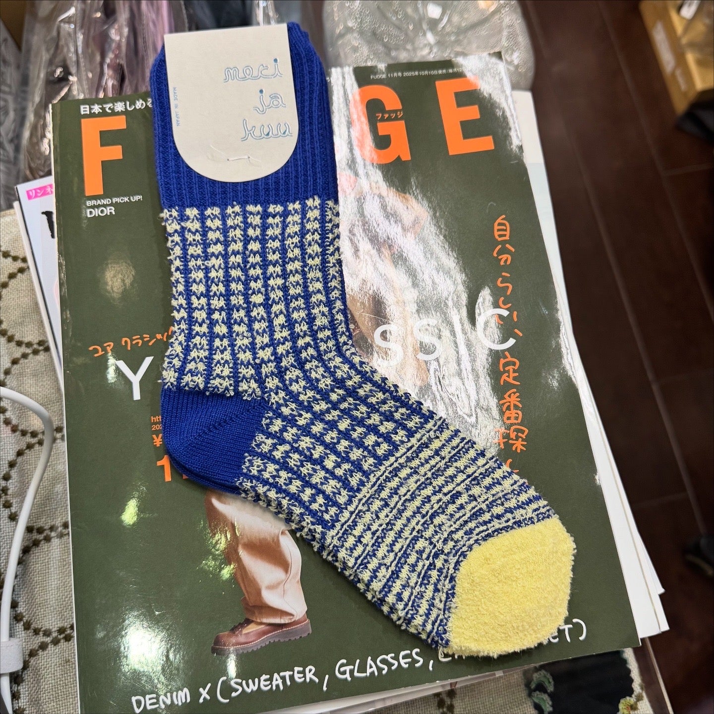 Meri ja kuu Port House Socks, 3 Colors, made in Japan