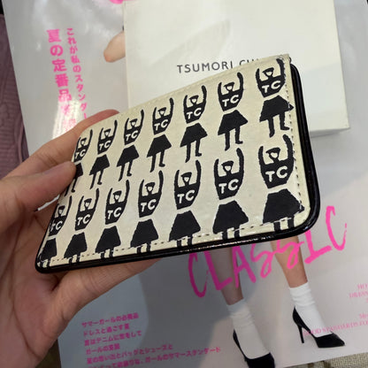 Sale- Tsumori Chisato Leather Card Holder with Box, made in Japan