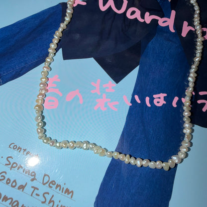 14kgf Freshwater Pearl Necklace, made in Japan