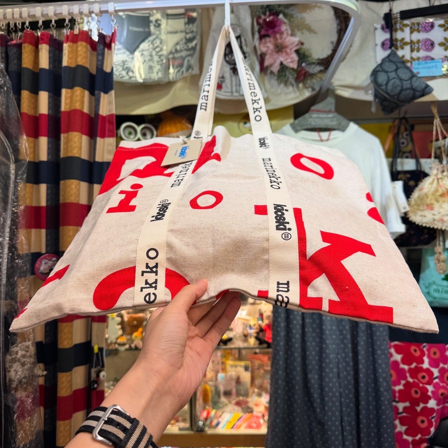 Sale- Marimekko Linen Tote Bag, made in Estonia