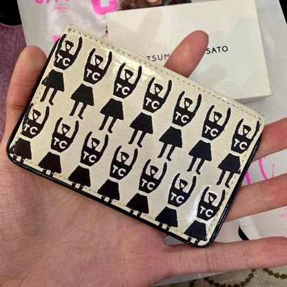 Sale- Tsumori Chisato Leather Card Holder with Box, made in Japan