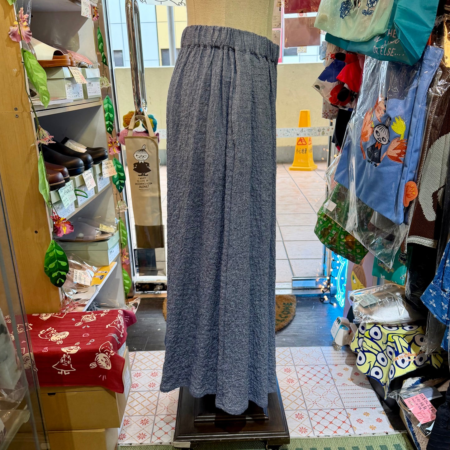 Nachukara Cotton-blend Wide-leg Pants, 2 Colors, made in Japan