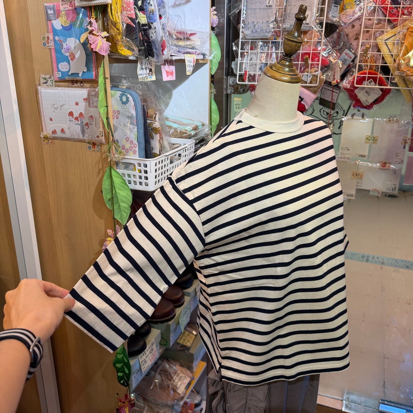 Days Striped T-shirt, 3 Colors, made in Japan