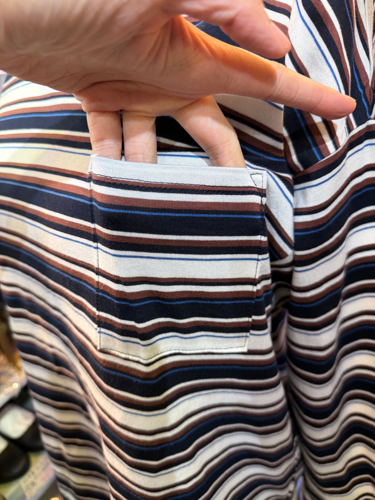 Le Melange Striped T-shirt, 2 Colors, made in Japan