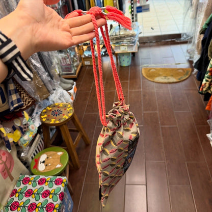 Nathalie Lete Cat Drawstring Bag