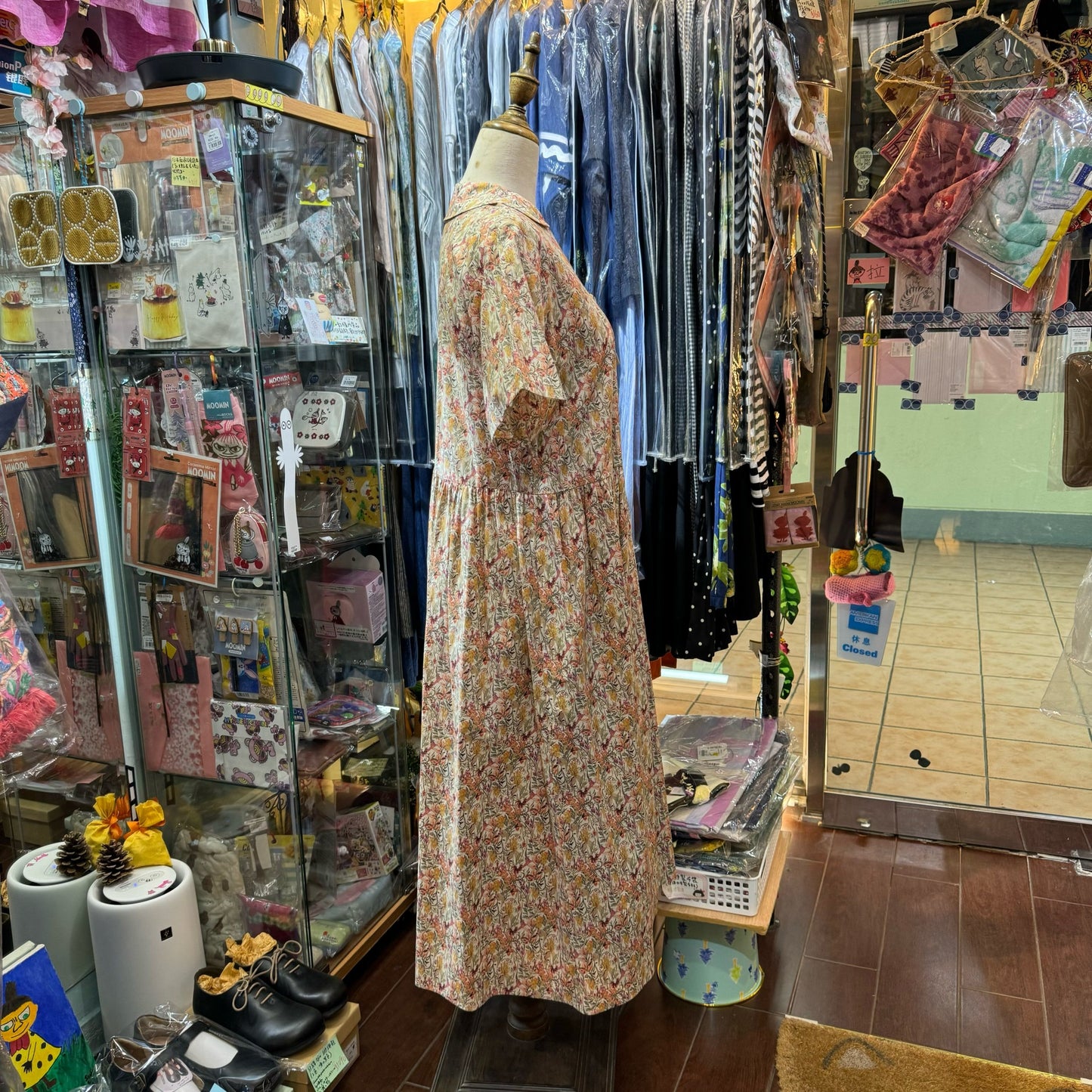Sale- Crespi Floral Dress, made in Japan
