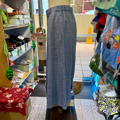 Nachukara Cotton-blend Wide-leg Pants, 2 Colors, made in Japan