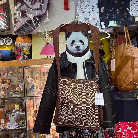 Sale- French bull Brown Bag, made in Japan