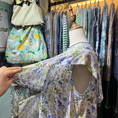 EXTRA30- Bon Vieux Temps Floral Vest Top, made in Japan