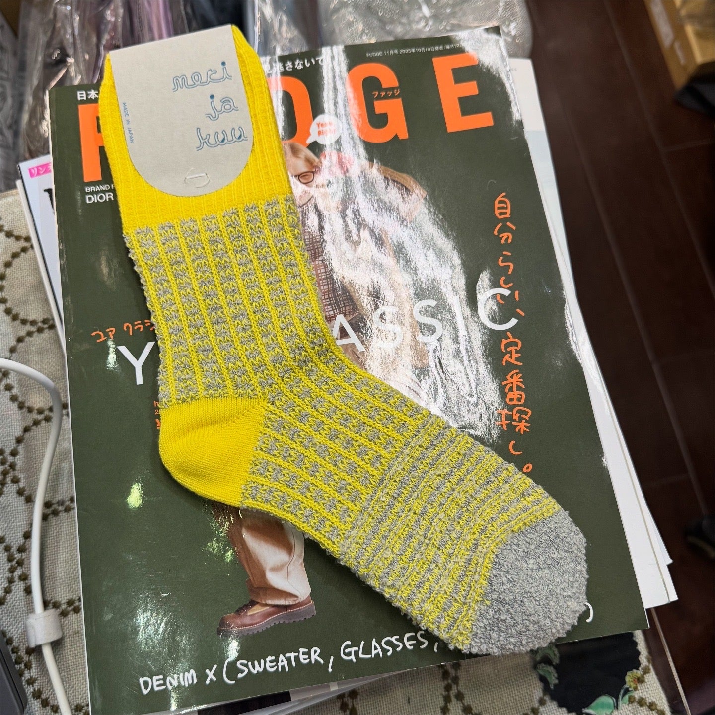 Meri ja kuu Port House Socks, 3 Colors, made in Japan