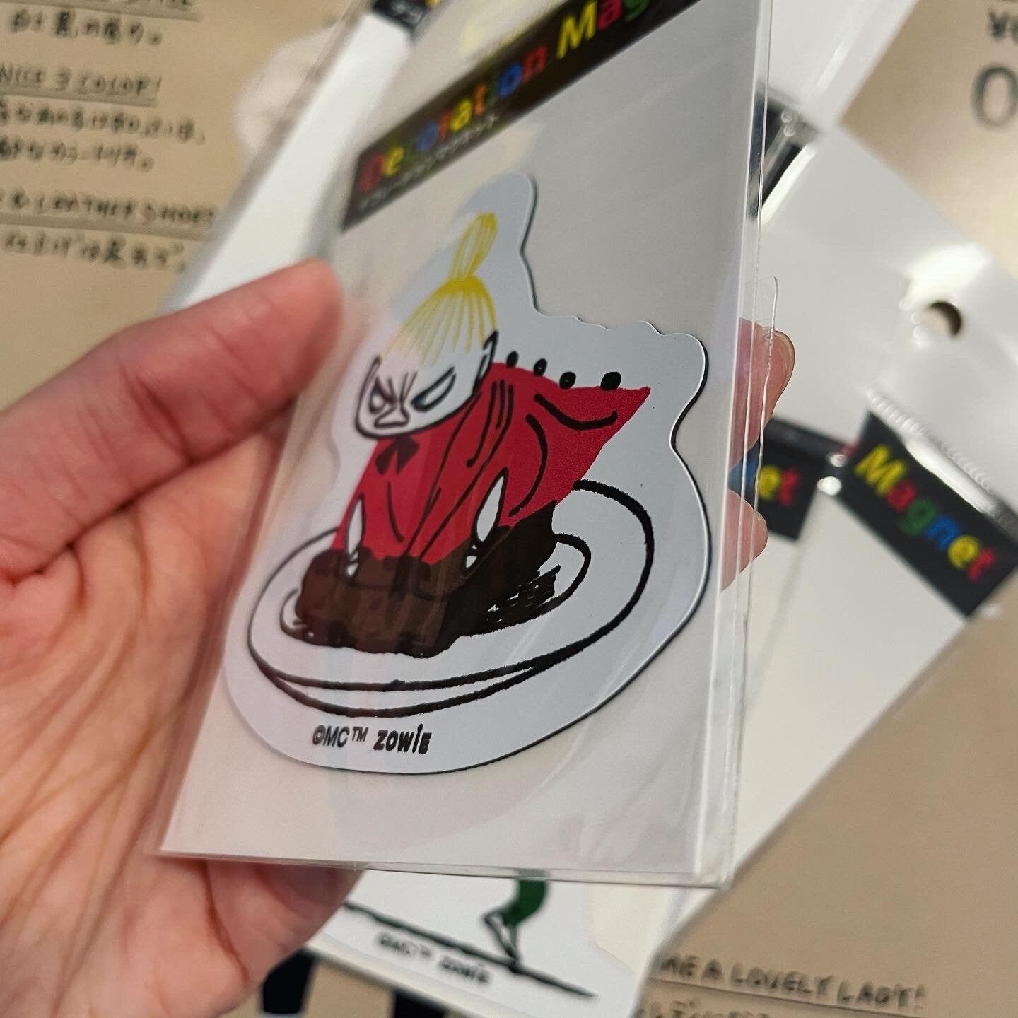Little My and Snufkin Decoration Magnet, made in Japan