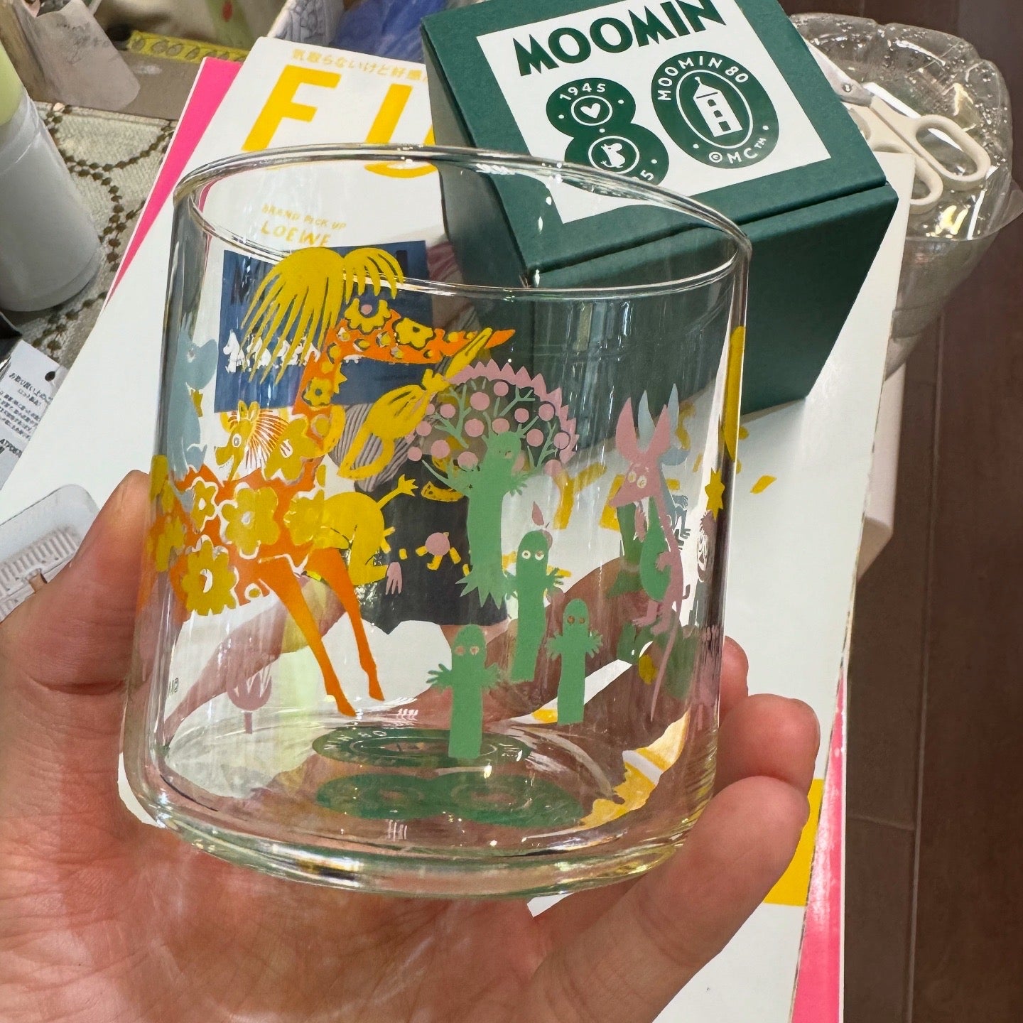 Moomin 80 Glass Tumbler, made in Japan