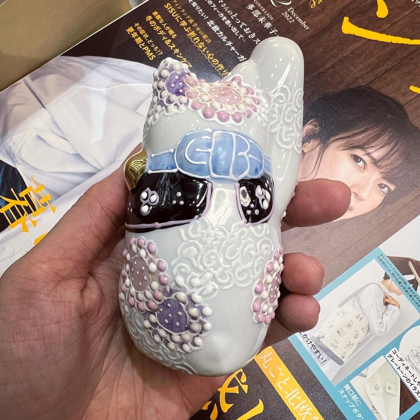 九谷焼 No. 3.2 Maneki-neko, Lucky Cat, made in Japan