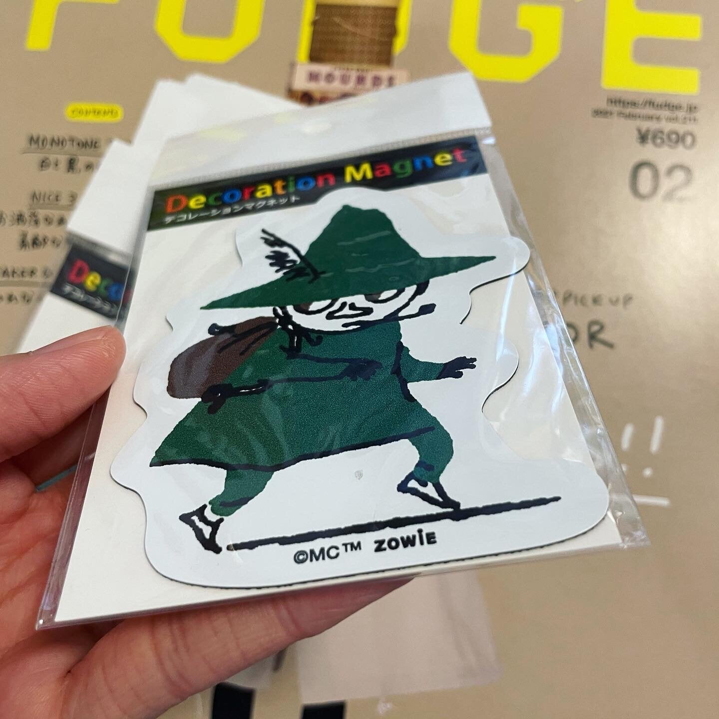 Little My and Snufkin Decoration Magnet, made in Japan